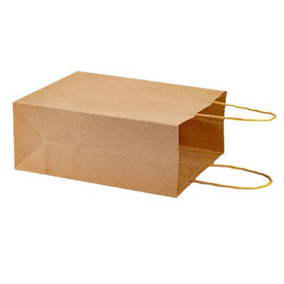Flexiloop manuseio logotipo personalizado aceito bolsas de papel Kraft para compras de presentes boutique