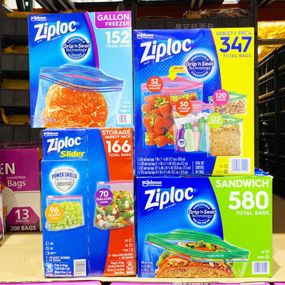 Impressão de gravura de plástico de PP Fácil abrir guias Sandwich LDPE congelador Ziplock sacos