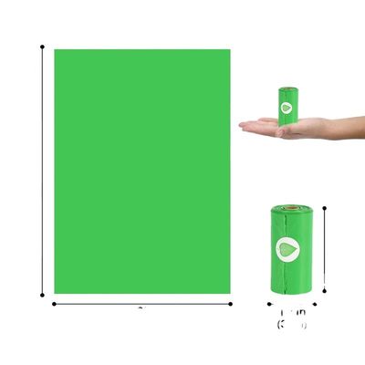 Unit Roll Pet Dog Cat POP Saco de lixo plástico Degradável para materiais ecológicos e de saúde