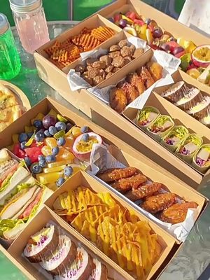 Pacote de fast food personalizado para levar 25*36*8cm para celulose química e impressão personalizada