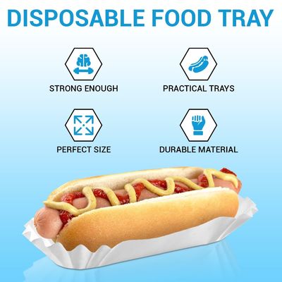 Embalagem descartável para alimentos de 6' Sandwiches com flauta branca hambúrgueres e mais em caixa asséptica