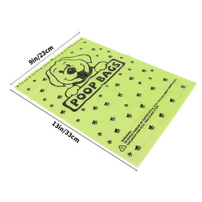Saco de lixo de plástico para cães e gatos com material degradável PE Unit Roll e logotipo OEM