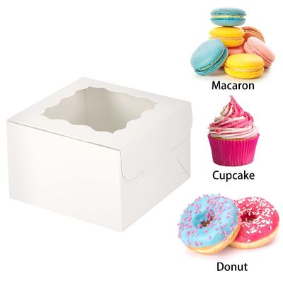 Caixas de bolo de cores personalizadas 10x10x10 quadrados para embalagem de sobremesas e doces