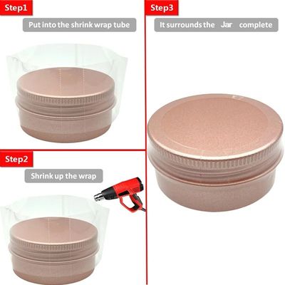 Embalagem em forma de filme transparente para garrafas