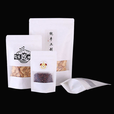 50-200microns espessura Stand up pouch bolsas de papel Kraft para embalagens de sacos de chá