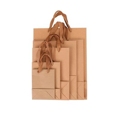 Gravnre Impressão Sacos de papel Kraft recicláveis para produtos domésticos Mercadorias