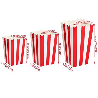 Snack personalizado de pipoca de batata sacos de batatas fritas e batatas fritas Caixas de pão de doces para levar ao cinema