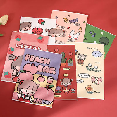 Saco de papel de presente personalizado para impressão de desenhos animados em cores