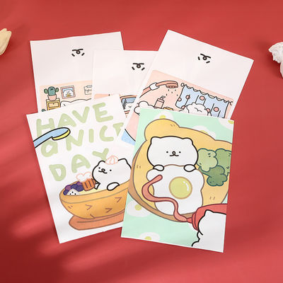 Saco de papel de presente personalizado para impressão de desenhos animados em cores