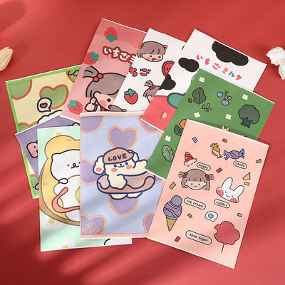 Saco de papel de presente personalizado para impressão de desenhos animados em cores
