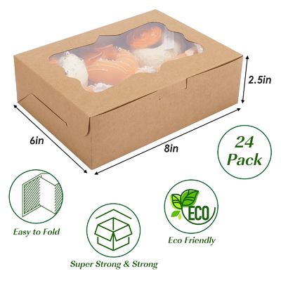 Caixa transparente de bolinhos de bolinhos Bento Pastelaria de bolinhos de bolinhos de bolinhos de bolinhos de bolinhos com papel kraft transparente