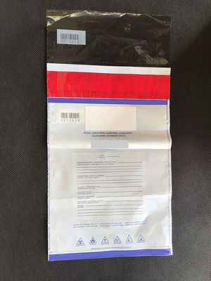 Saco de plástico de correio de segurança de dinheiro certificado ISO9001 para saco de depósito bancário com válvula