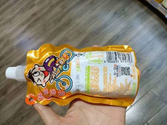 MH-YX0002 Bolsa de bebidas de design personalizado com embalagem de boca para bebidas carbonatadas