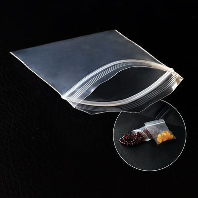 Pequena bolsa de fecho impermeável para embalagem de jóias 2*2/2*3/3*3/3*4 Saco de jóias de fecho