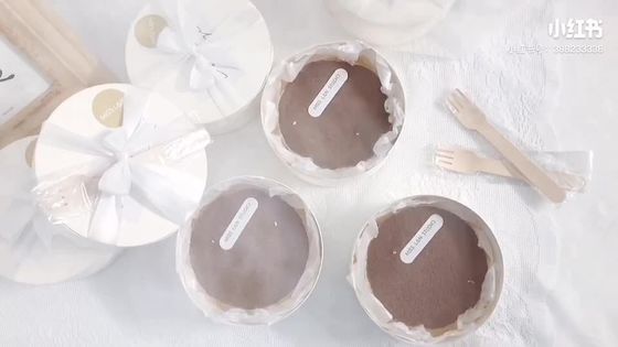 Caixa de bolos sem revestimento de 12,5 cm de diâmetro redondo 5,5 cm de altura perfeita para as necessidades de assar personalizadas