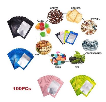 Embalagem transparente embalagem plástica laminada sacos de plástico refeitáveis sacos para cosméticos