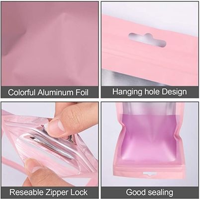 Embalagem transparente embalagem plástica laminada sacos de plástico refeitáveis sacos para cosméticos