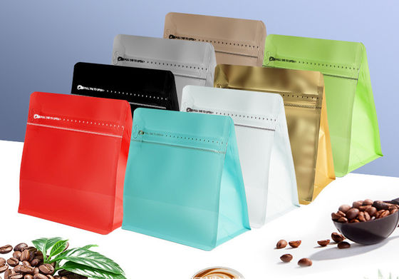 Produto impresso à medida puro LDPE Caixa de embalagem de grãos de café para outros alimentos